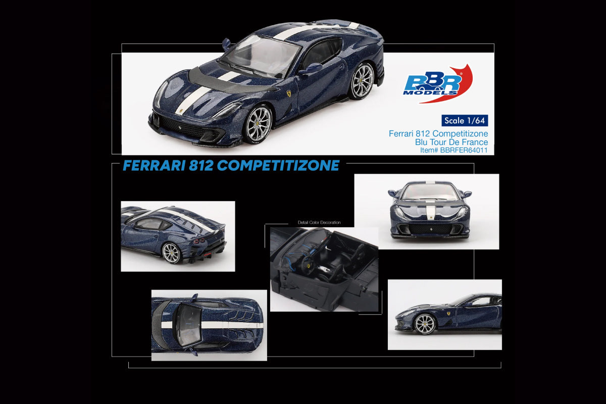 Ferrari 812 Competizione Blu Tour De France
