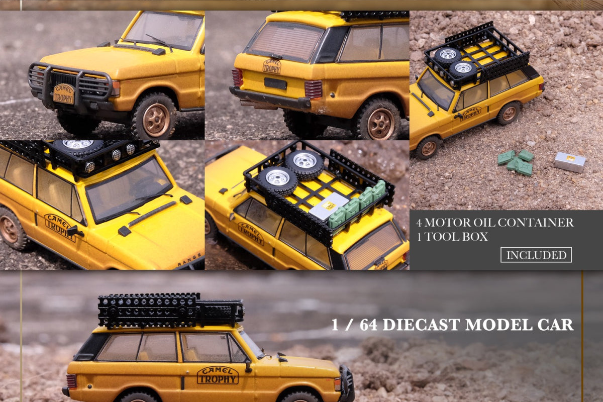 Range Rover "Classic" with dust effect / Camel Trophy 1982 with tool box and oil containers
