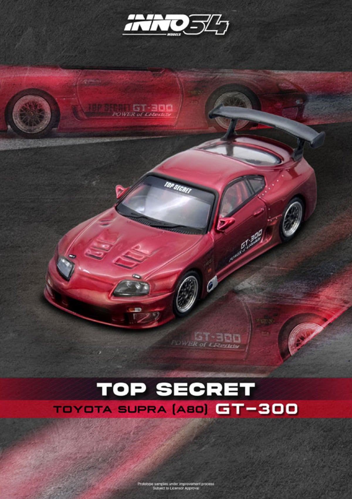 Toyota Supra (A80) "Top Secret" (Red)