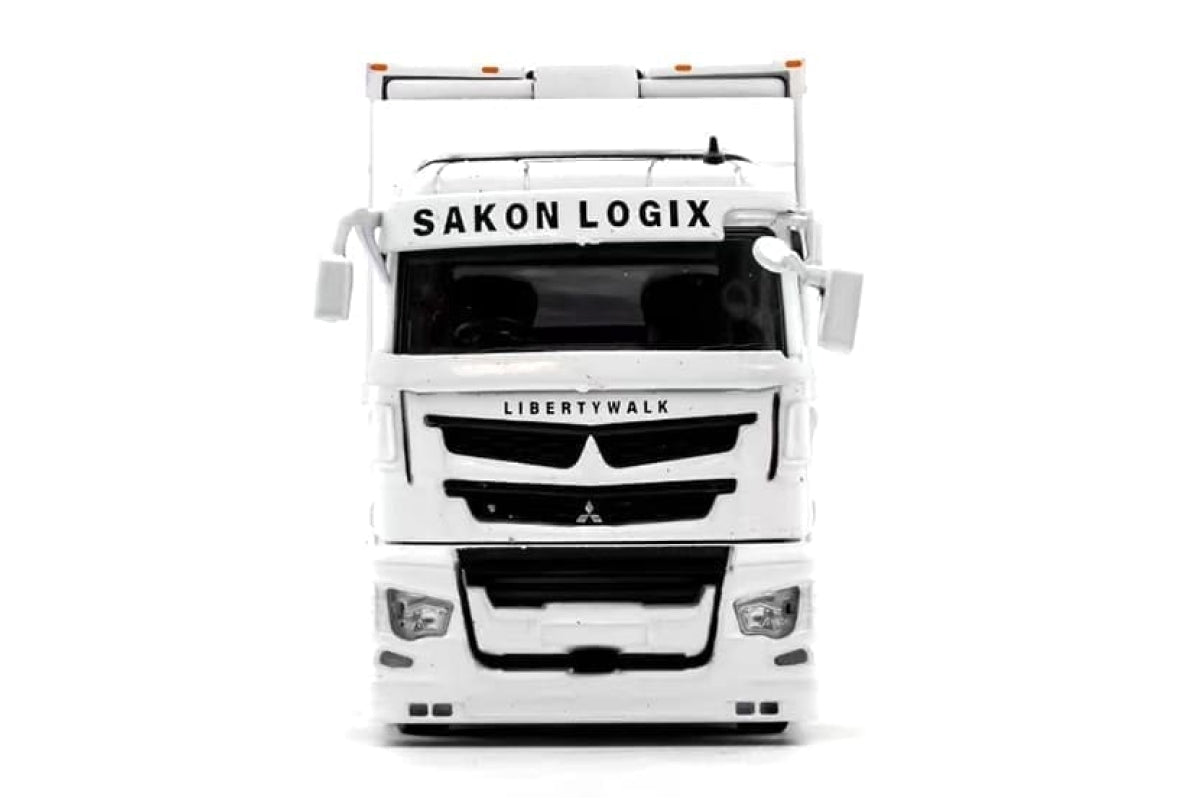 Liberty Walk LB-Trucks Mitsubishi Fuso Super Great Transporter - Sakon Logix (White)