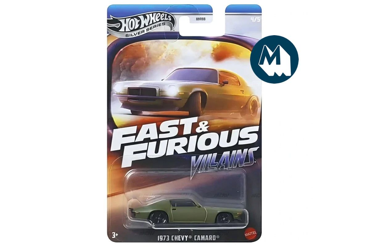 Hot Wheels Fast & Furious 2025 Mix 2 Villains Series / #4 - 1973 Chevy Camaro (Dark olive)