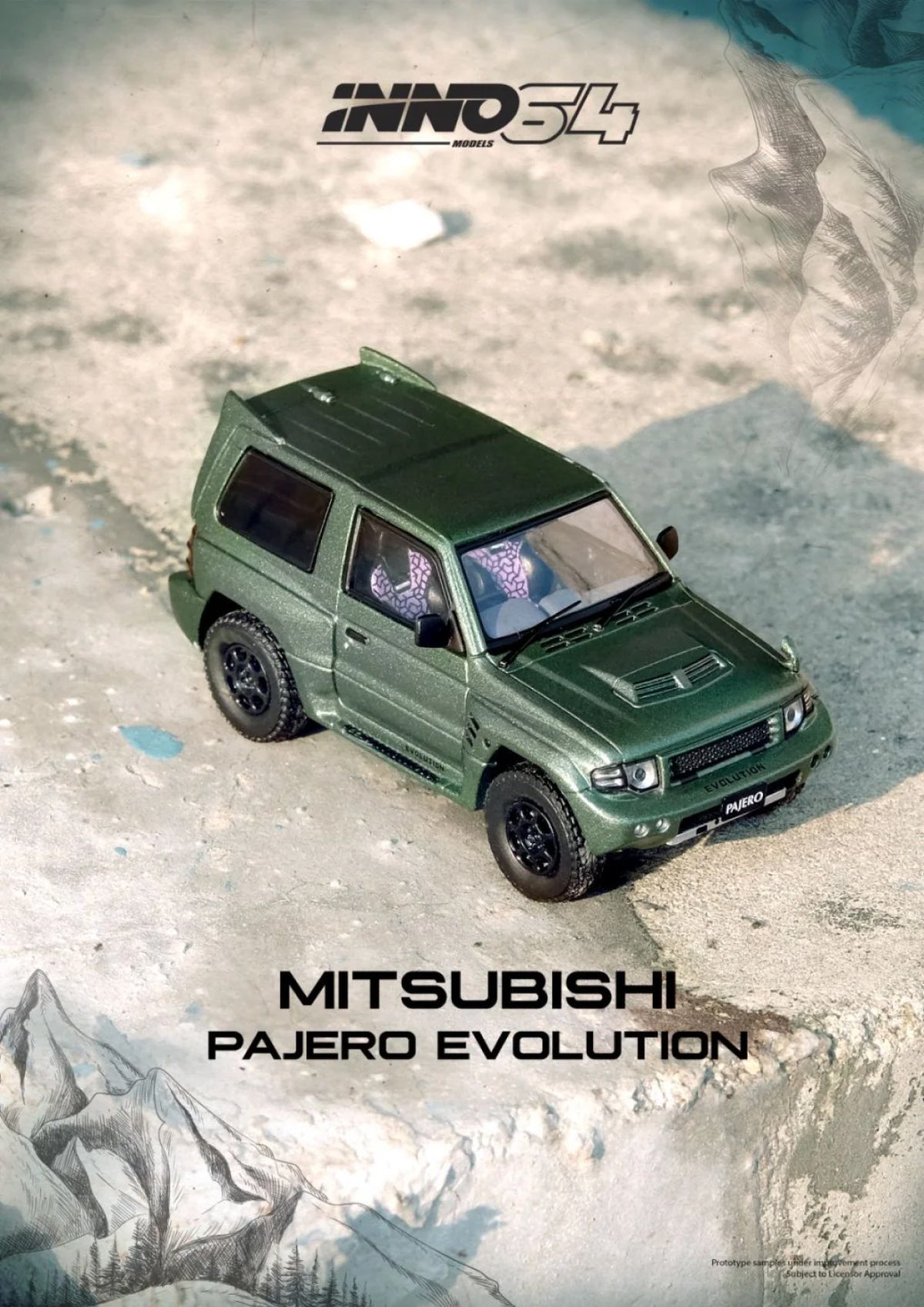 Mitsubishi Pajero Evolution (Satin Green)
