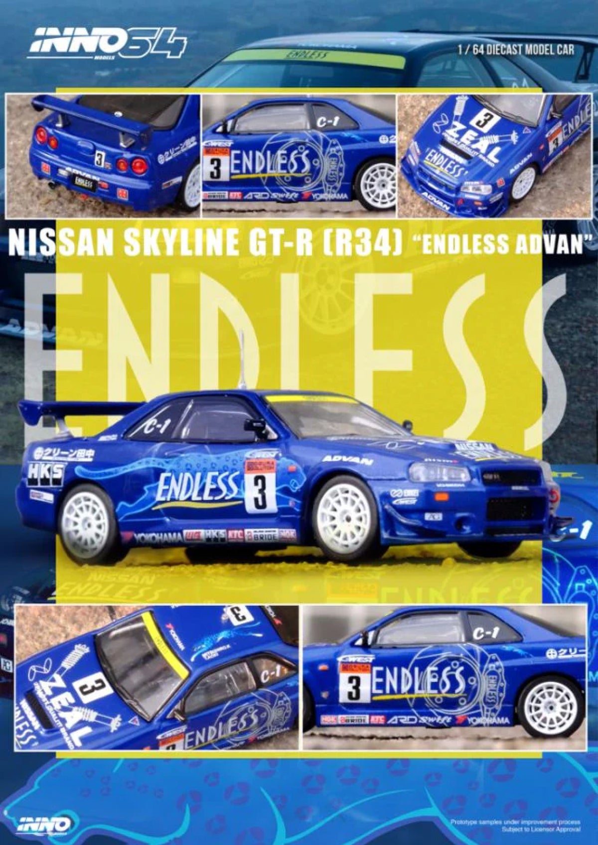 Nissan Skyline GT-R (R34) - #3 Super Taikyu Series 2002 Winner "Endlaess Advan"