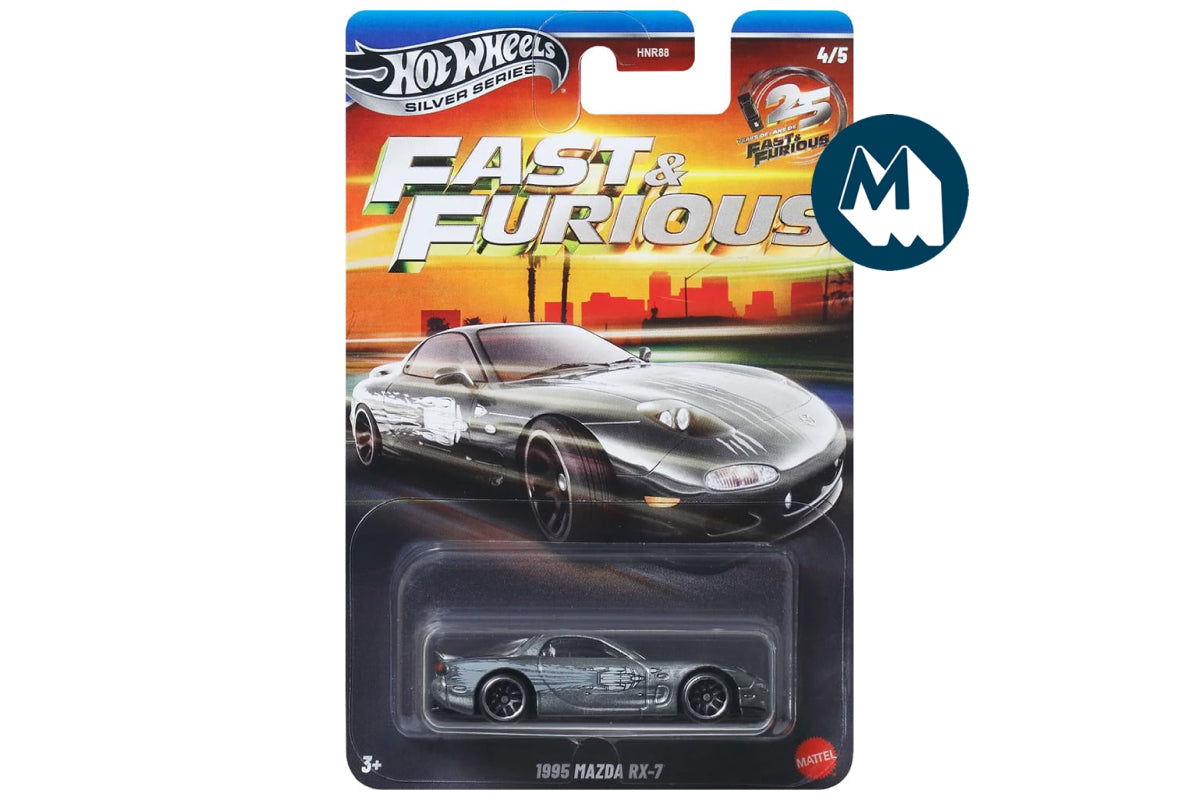 Hot Wheels Fast & Furious 2026 Mix 4 Silver Anniversary / #4 - 1995 Mazda RX-7