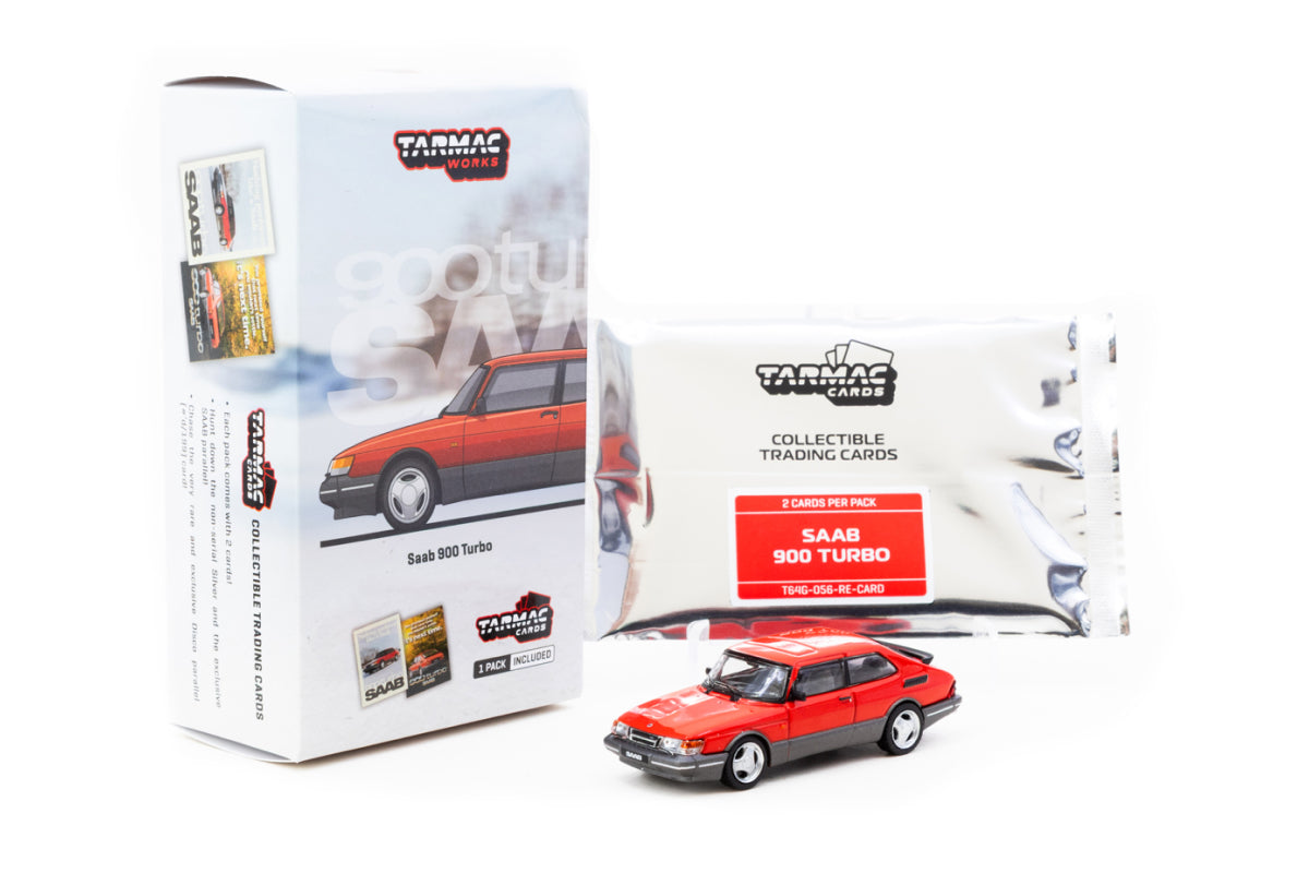 Saab 900 Turbo + Trading Cards (Red)