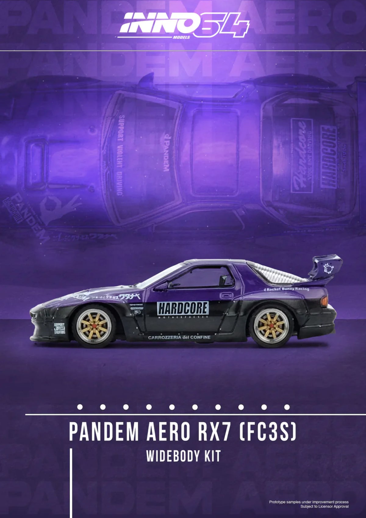 Mazda RX7 (FC3S) "Pandem Rocket Bunny" (Purple)