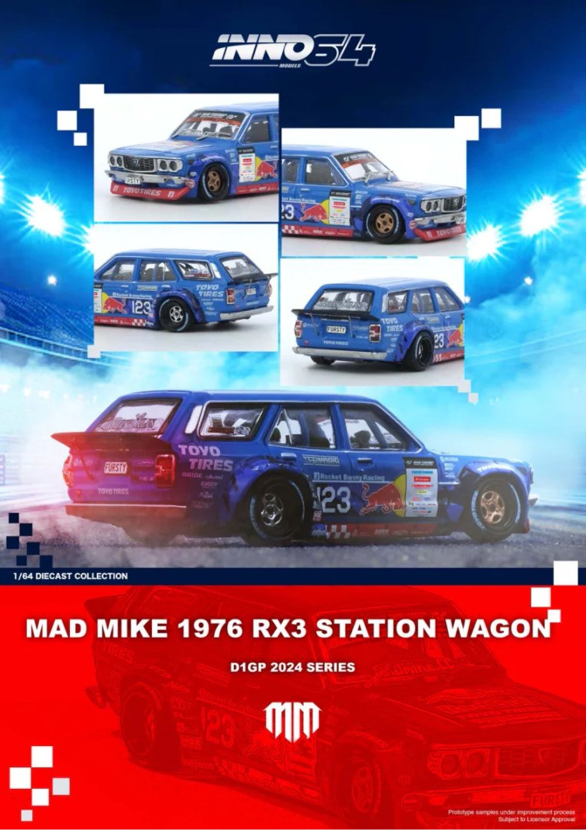 Mad Mike 1976 Mazda RX-3 Station Wagon - D1GP Series 2024