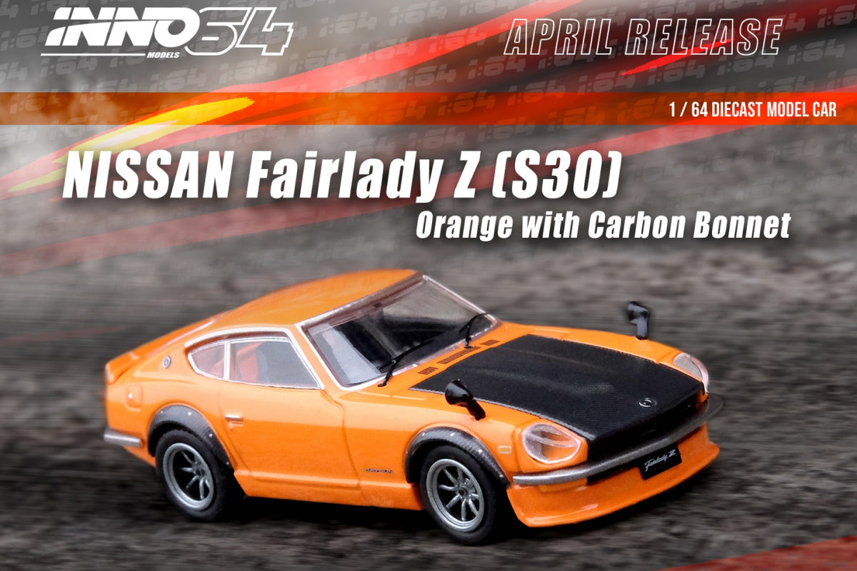 Nissan Fairlady Z S30 (Orange with Carbon Bonnet)