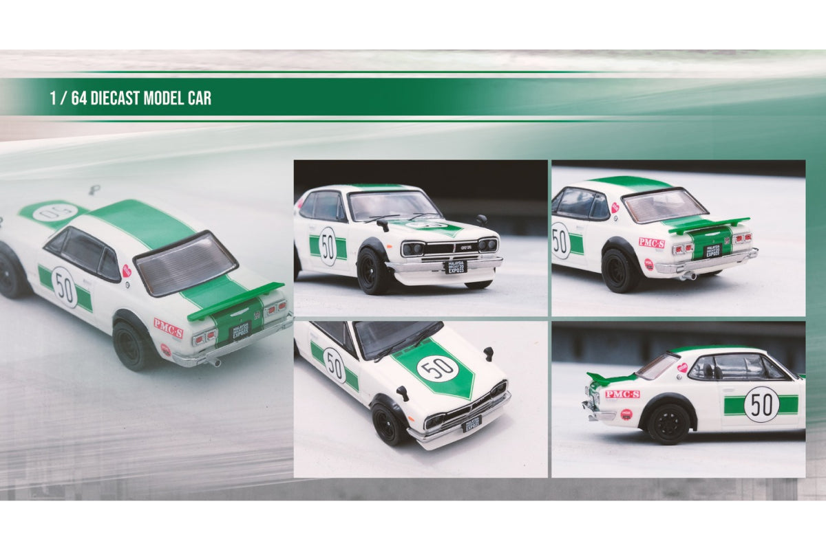 Nissan Skyline 2000 GT-R (KPGC10) - Malaysia Diecast Expo 2023 Event Edition (White)