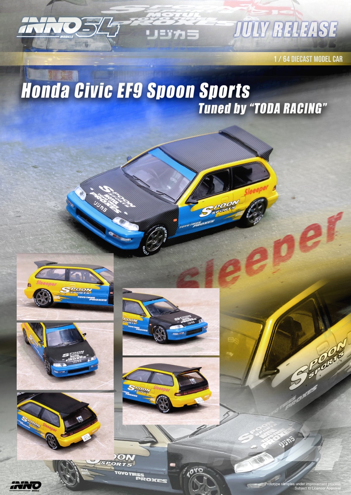 Honda Civic (EF9) Spoon Livery Tuned by "Toda Racing Japan"