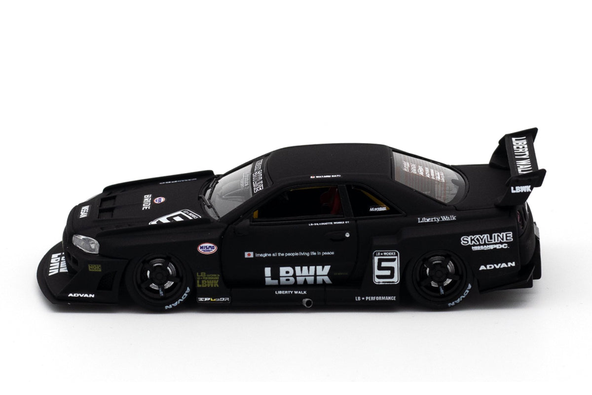 Nissan Skyline "LBWK" (ER34) Super Silhouette (Matt Black / Resin)