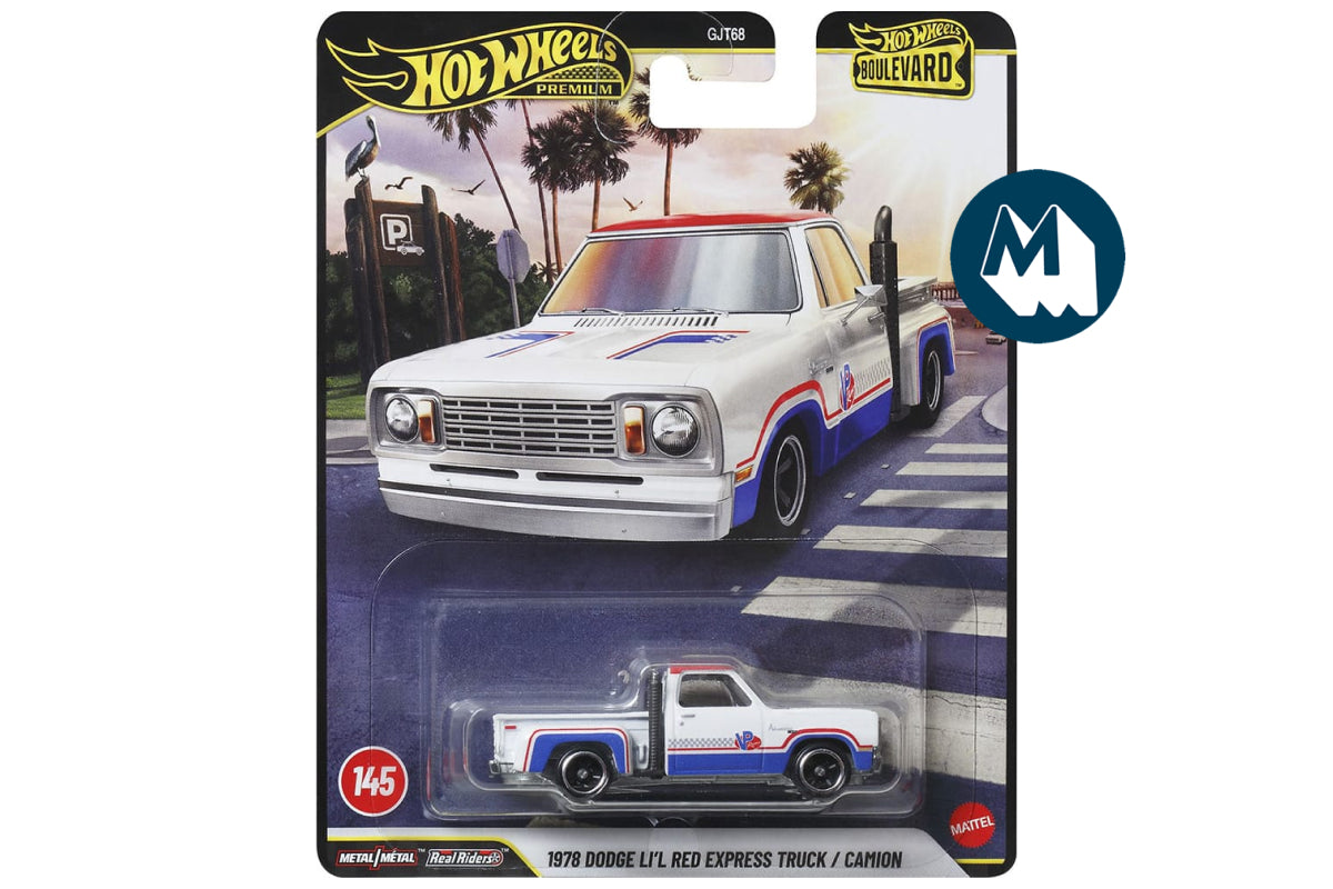 Hot Wheels Boulevard 2026 Mix 1: #145 - 1978 Dodge Li'l Red Express Truck (White)