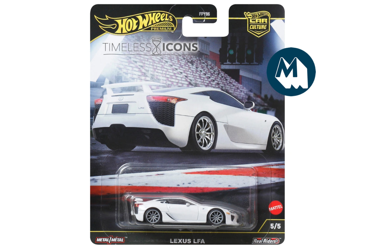 Hot Wheels Car Culture 2025 Mix 8 Timeless Icons / #5 - Lexus LFA (Whitest White)