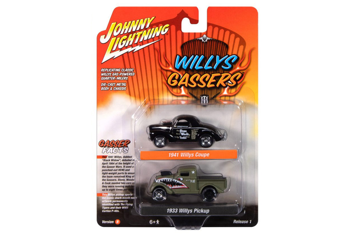 1941 Willys Couple / 1933 Willys Gasser Pickup – Willys Gassers (Version B)