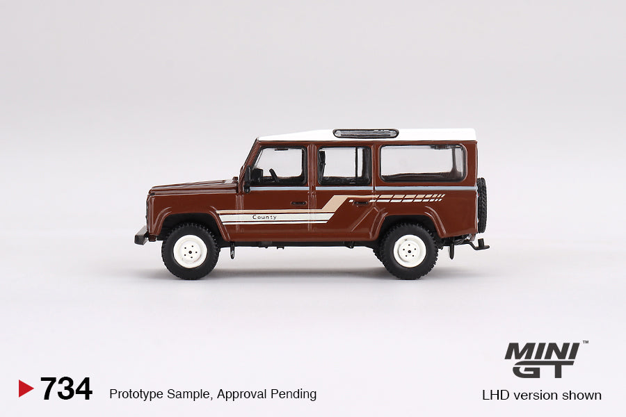#734 - Land Rover Defender 110 1985 County Station Wagon (Russet Brown)