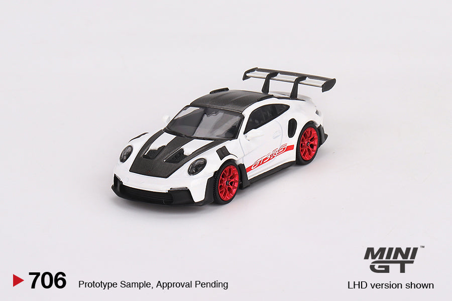 #706 - Porsche 911 (992) GT3 RS Weissach Package (White with Pyro Red)