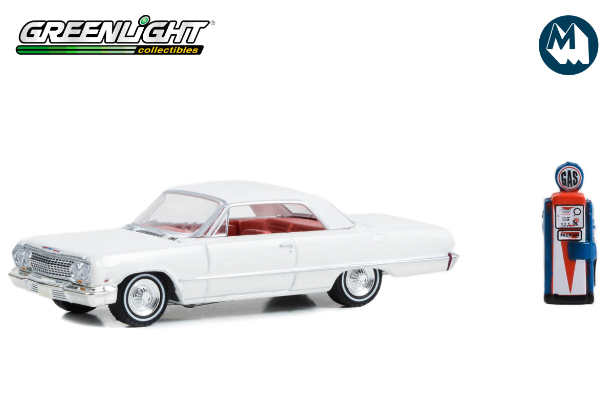 1963 Chevrolet Bel Air with Vintage Gas Pump