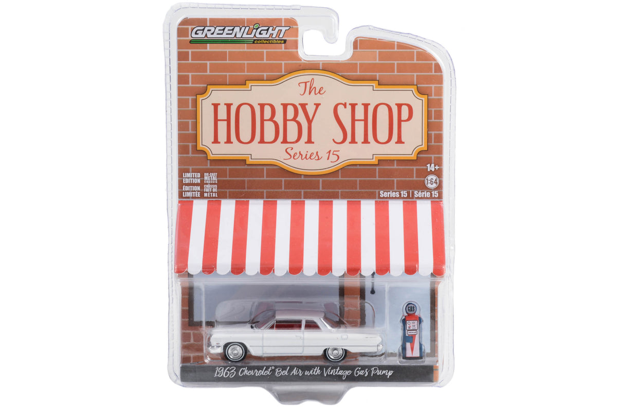 1963 Chevrolet Bel Air with Vintage Gas Pump