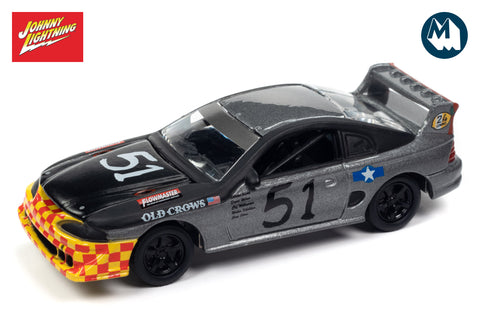 1990s Ford Mustang Race Car / 24hrs of LeMons (Flat Black/Dark Silver, Old Crows Graphics)