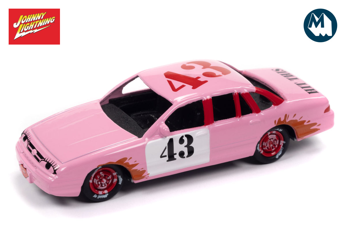 1997 Ford Crown Victoria / Demolition Derby (Cotton Candy Pink w/Derby Graphics)