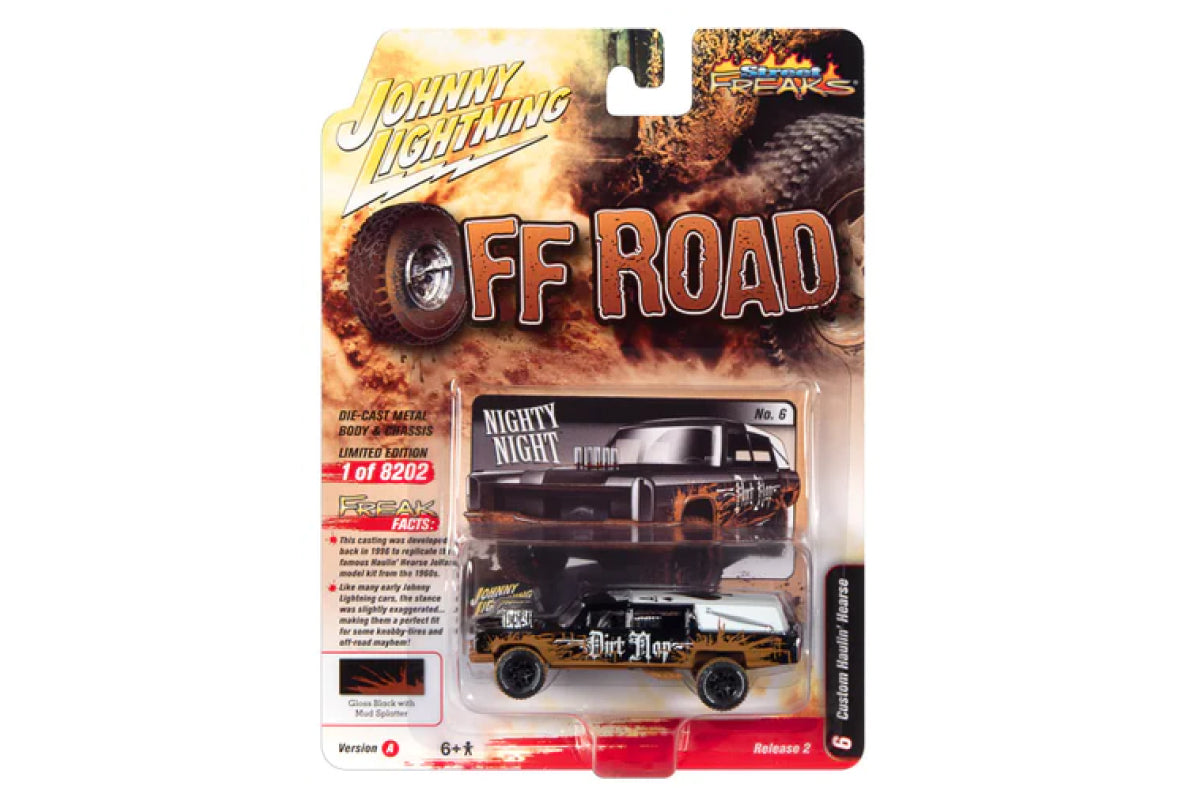 Custom Haulin' Hearse / Off Road (Gloss Black, White Roof w/Mud)