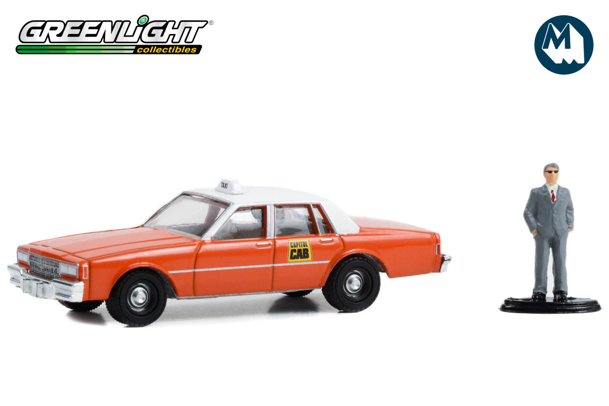 1981 Chevrolet Impala Capitol Cab Taxi with Man in Suit