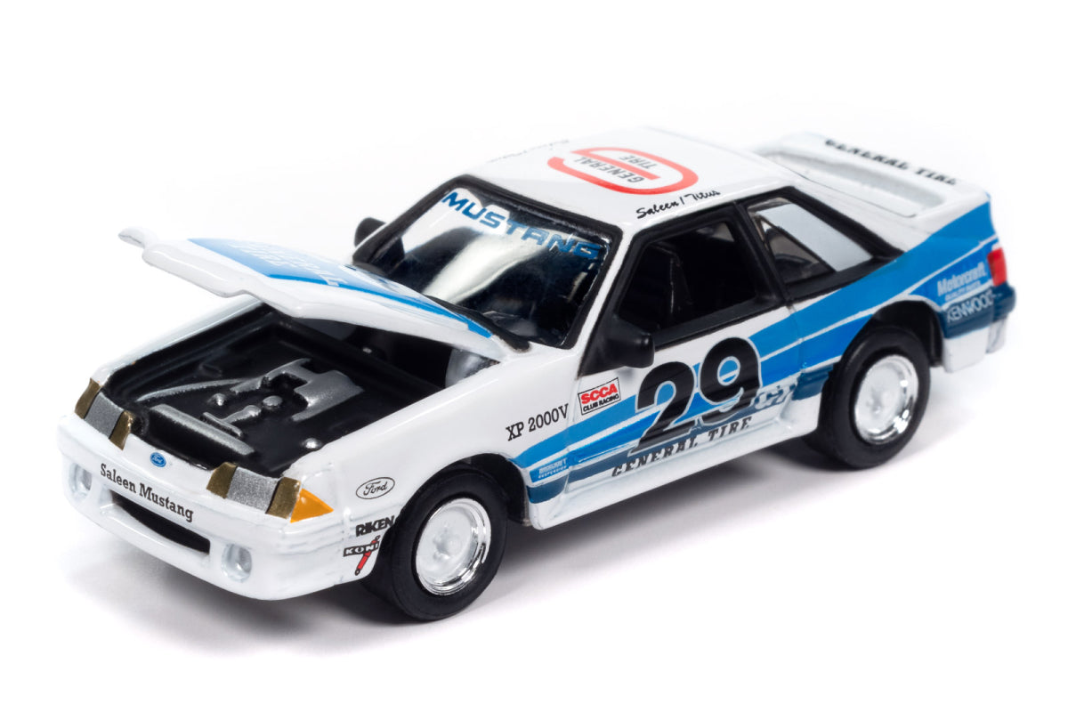 1988 Ford Mustang GT - Saleen General Tire (White & Blue)