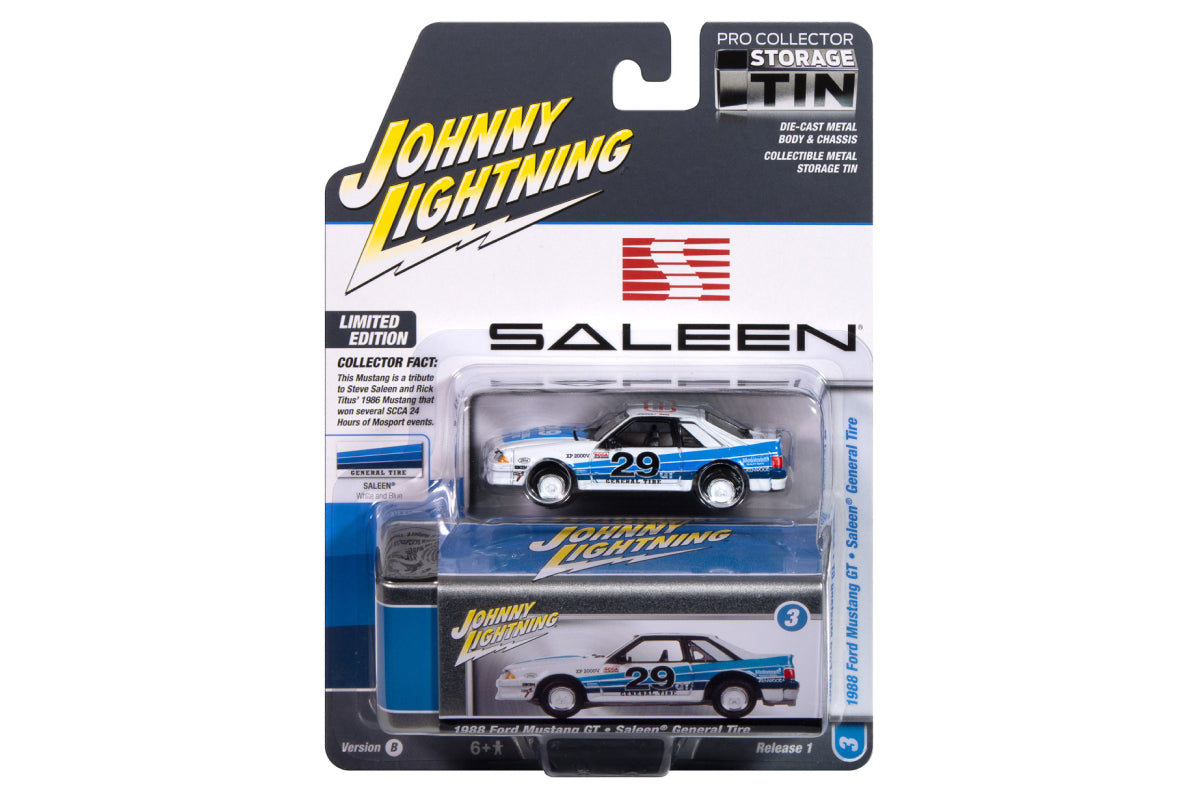 1988 Ford Mustang GT - Saleen General Tire (White & Blue)