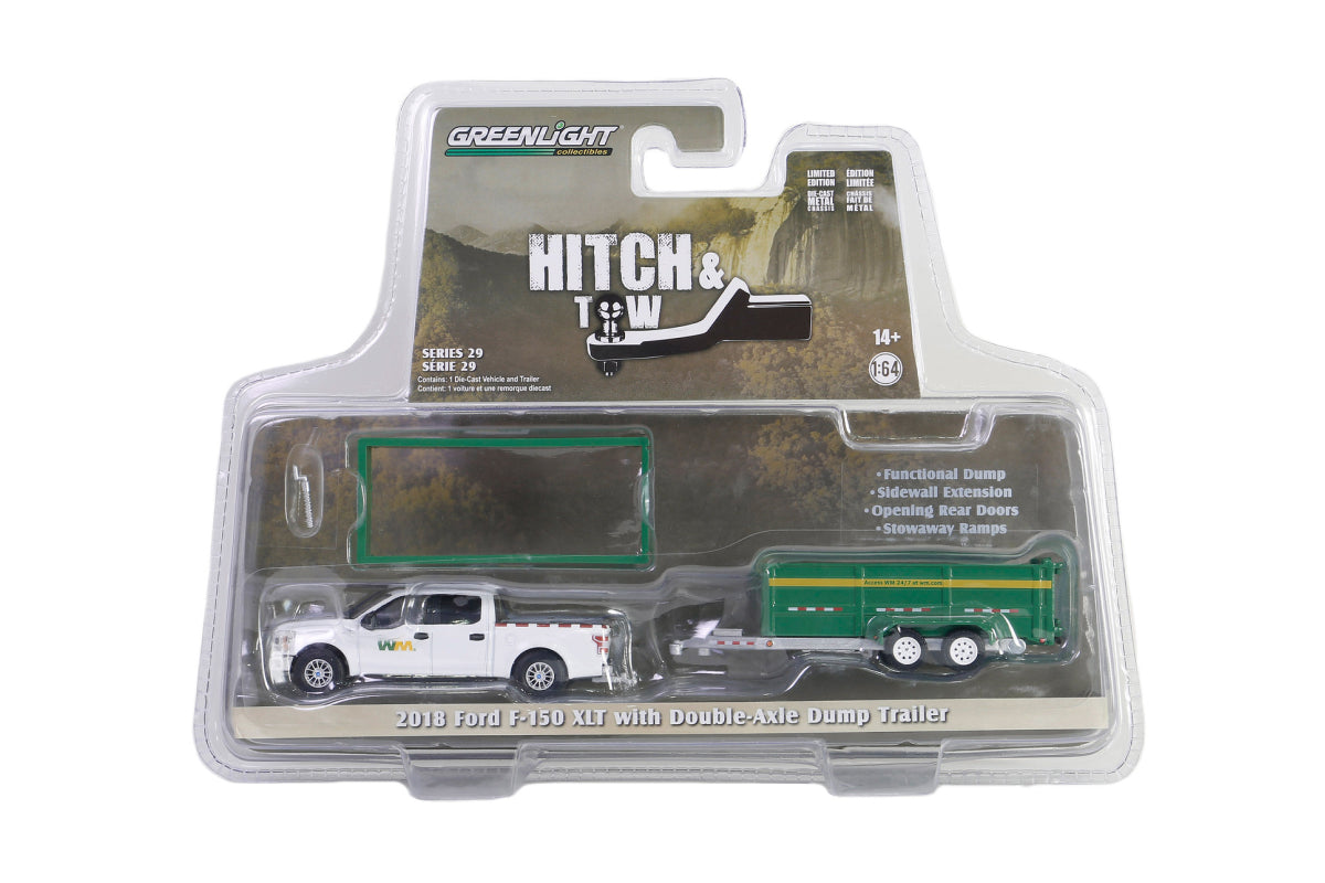 2018 Ford F-150 SuperCrew / Waste Management with Double-Axle Dump Trailer