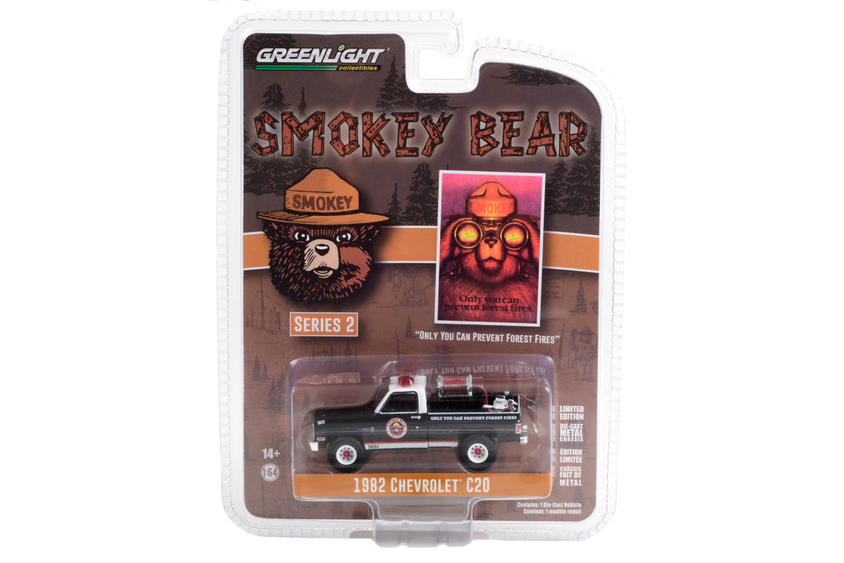 1982 Chevrolet C20 Custom Deluxe with Fire Equipment, Hose and Tank "Only You Can Prevent Forest Fires"