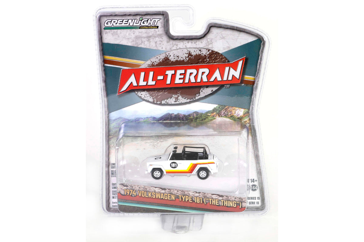 1974 Volkswagen Thing (Type 181) #181 (White with Red, Orange and Yellow Stripes)