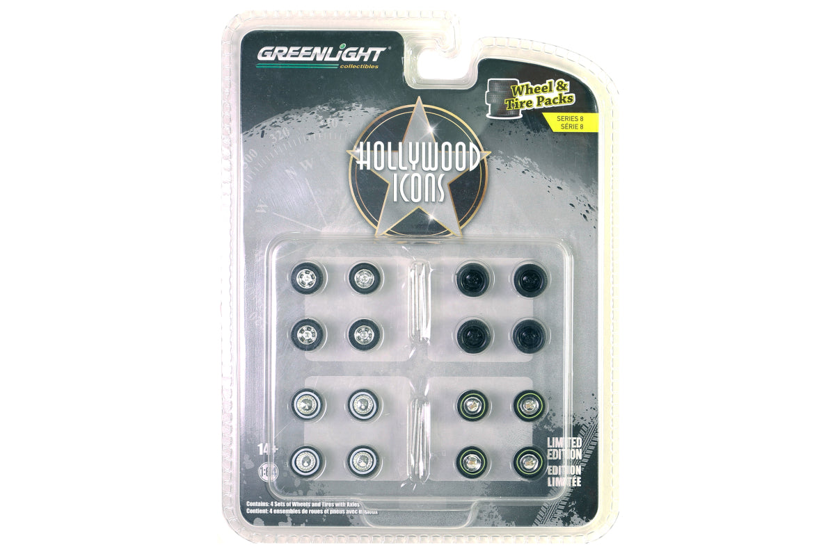 Greenlight Hollywood Icons #2 Tyres Wheel & Tyre Pack