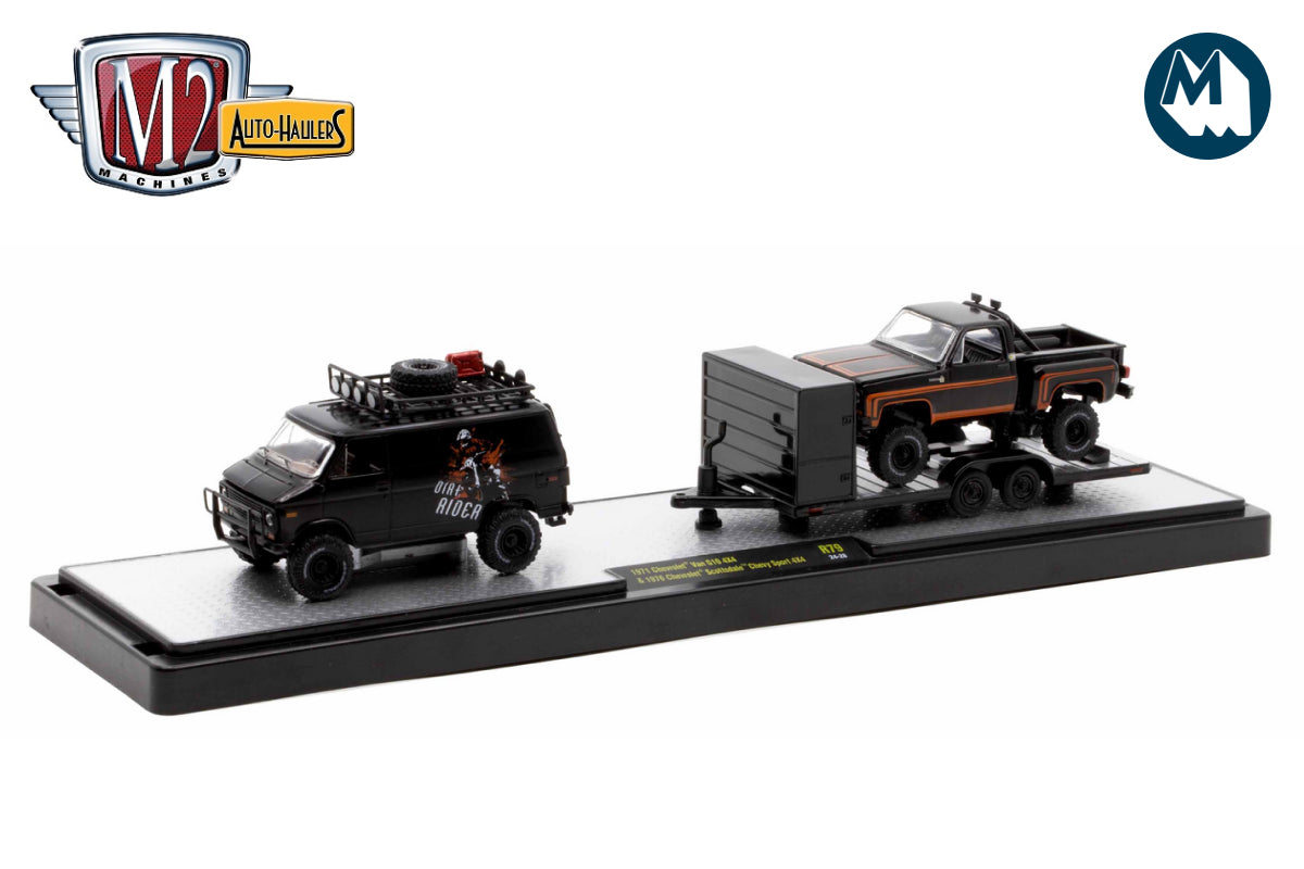 M2 Auto-Haulers 79 - 1971 Chevrolet Van G10 4X4 & 1976 Chevrolet Scottsdale Chevy Sport 4X4