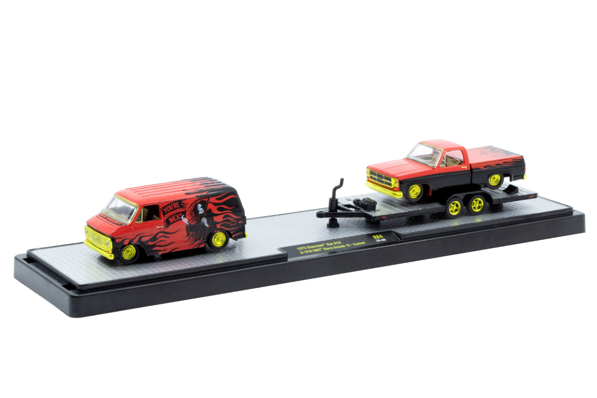 M2 Auto-Haulers 84 - 1973 Chevrolet Van G10 & 1976 GMC Sierra Grande 15 - Custom.