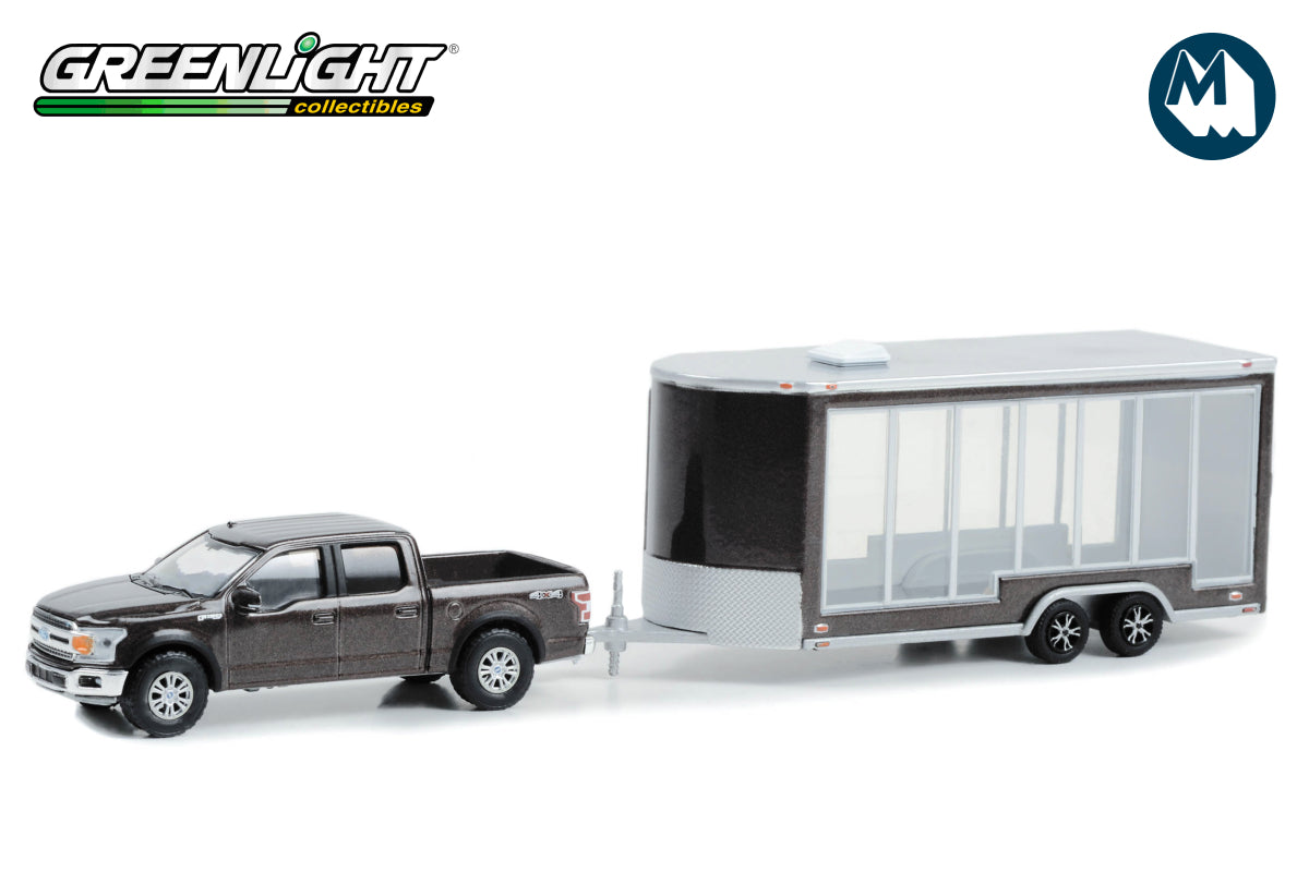 2020 Ford F-150 Lariat 4x4 in Stone Gray with Glass Display Trailer