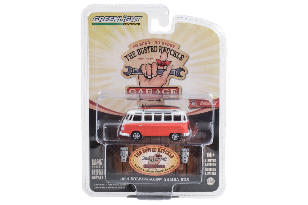 1964 Volkswagen Samba Bus with Surfboards "The Busted Knuckle Garage Service & Sales"