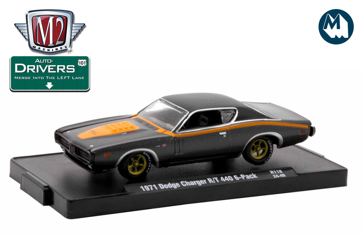 M2 Drivers 118 - 1971 Dodge Charger R/T 440 6-Pack