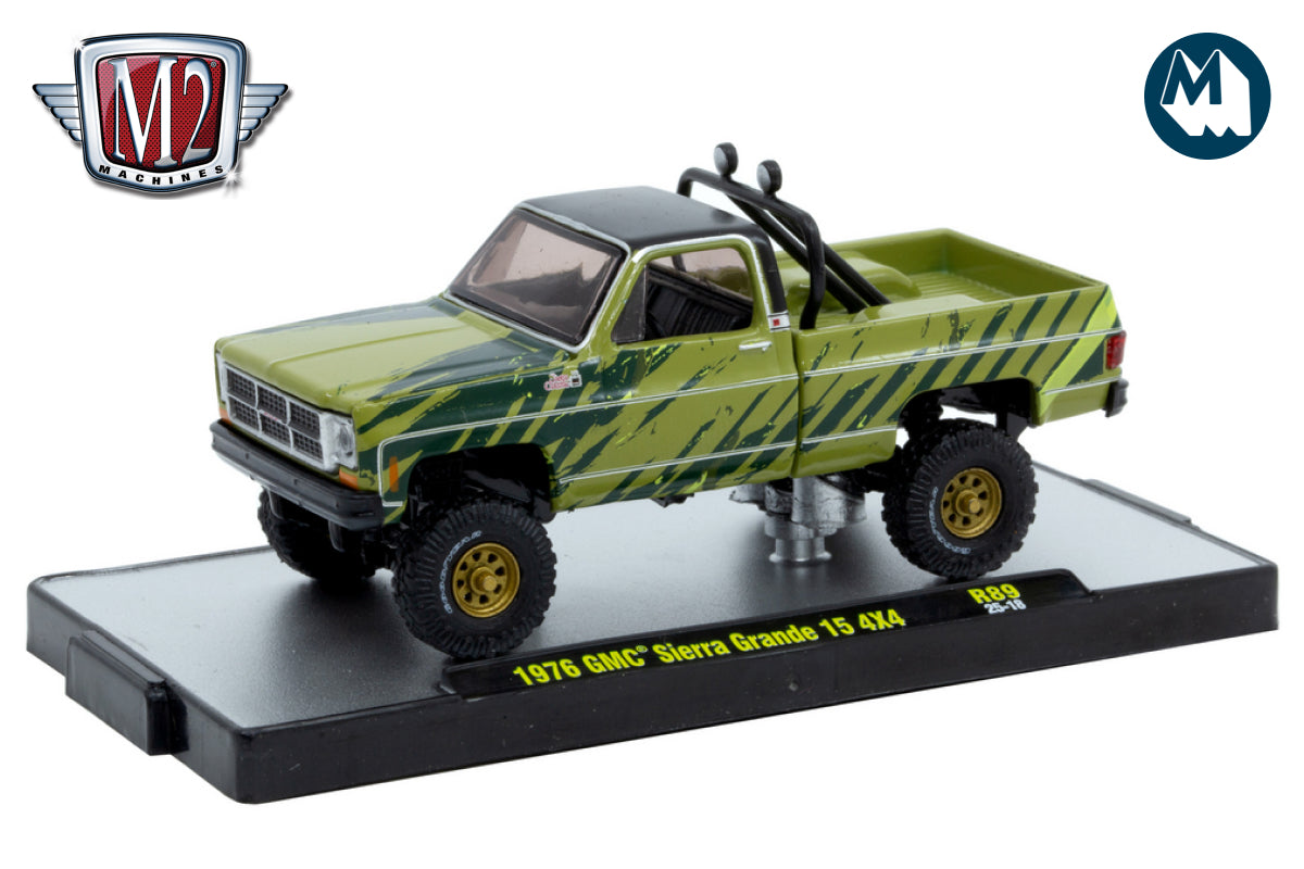 M2 1976 GMC Sierra Grande （チェイス3600台限定） M2 Detroit Muscle 89 - 1976 GMC Sierra Grande 15 4X4 – Modelmatic