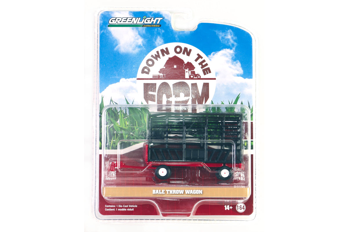 Bale Throw Wagon - Black and Red