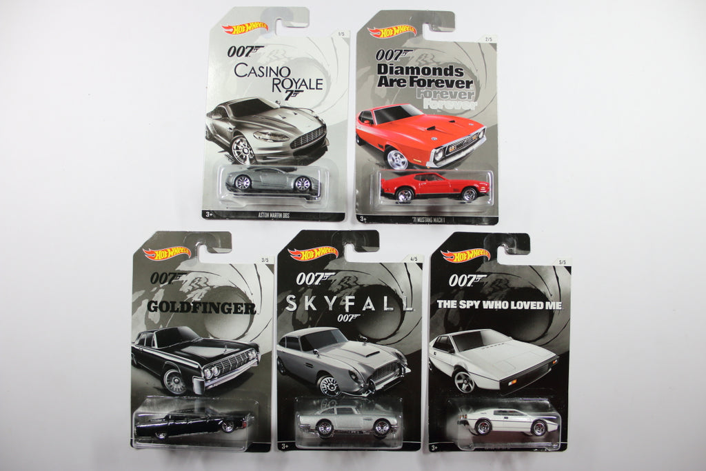 Hot Wheels James Bond Series 2015 Full set of 5