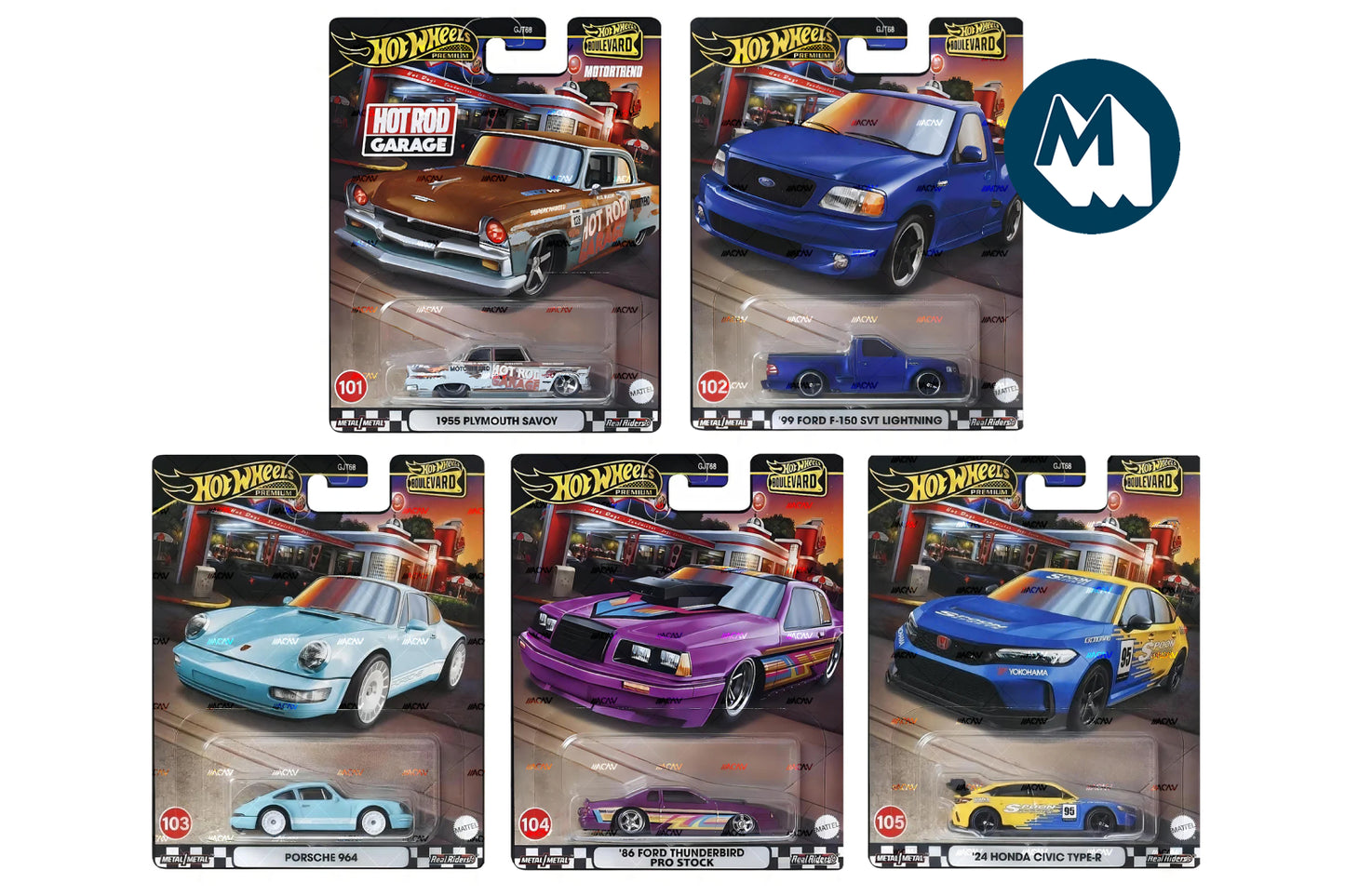 Hot Wheels Boulevard 2024 / #101/102/103/104/105 - Boulevard 2024 Mix 3