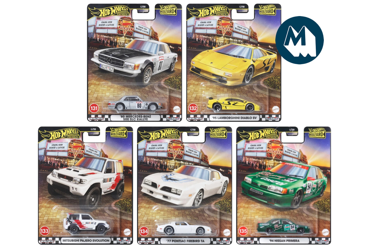 Hot Wheels Boulevard 2025 / #131/132/133/134/135 - Boulevard 2025 Mix 4