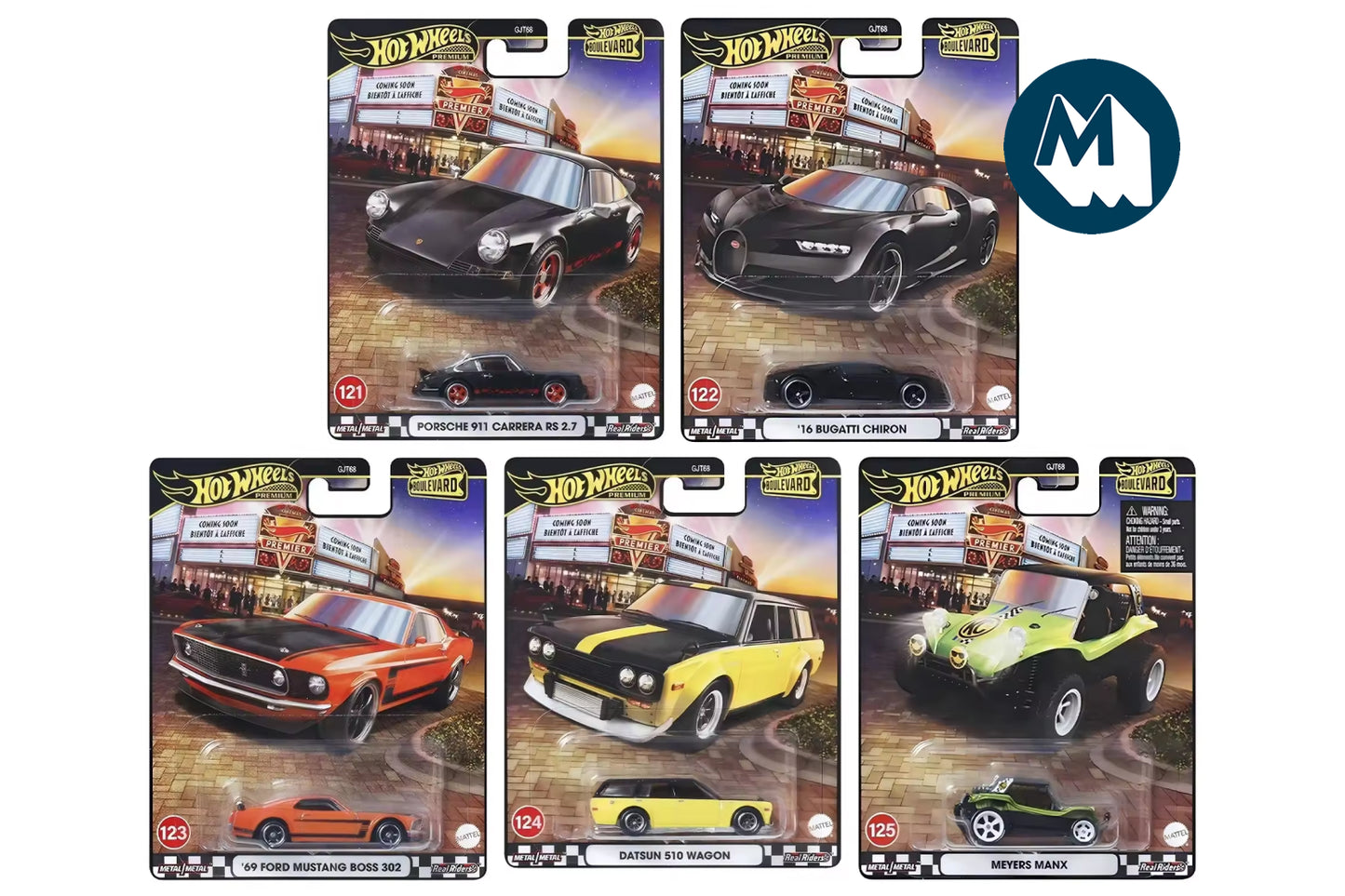 Hot Wheels Boulevard 2025 / #121/122/123/124/125 - Boulevard 2025 Mix 2