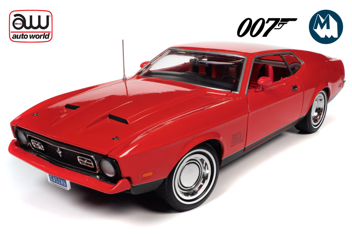JAMES BOND 007 Auto World Ford Mustang Mach 1 - 1971 Voiture Miniature JAMES BOND 007 Auto World Ford Mustang Mach 1 - 1971 Voiture Miniature