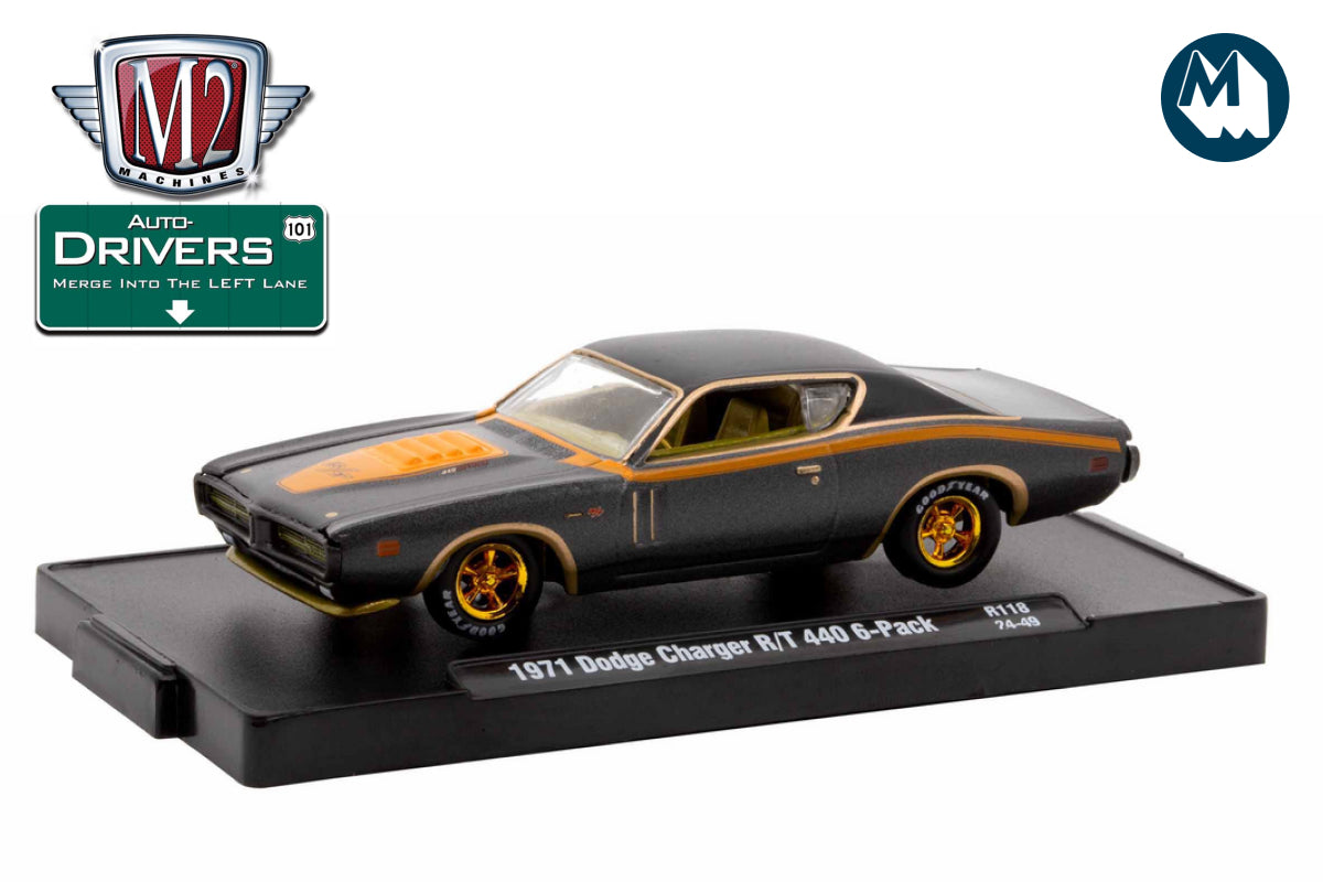 M2 Drivers 118 - 1971 Dodge Charger R/T 440 6-Pack