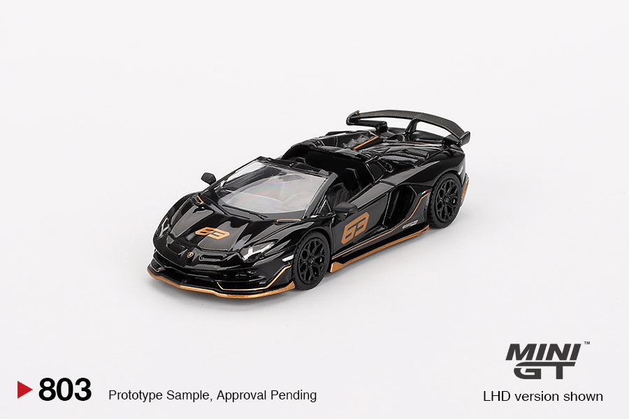 #803 - Lamborghini Aventador SVJ 63 Roadster Nero Aldebaran