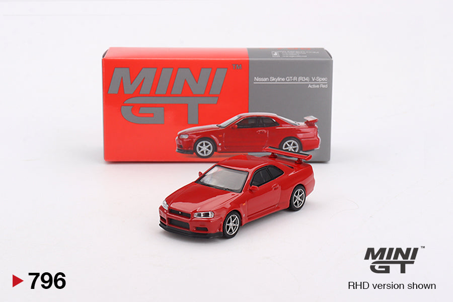 #796 - Nissan Skyline GT-R (R34) V-Spec (Active Red)