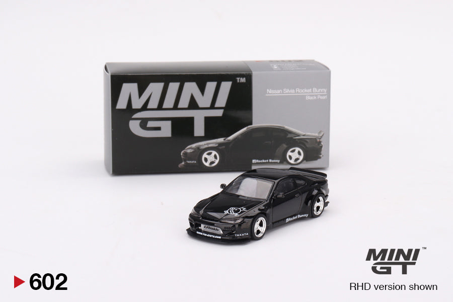 Mini GT 1/64 Nissan Silvia (S15) Rocket Bunny – Black Pearl ***in clam – Black Ice Diecast Mini GT 1/64 Nissan Silvia (S15) Rocket Bunny – Black Pearl ***in clam – Black Ice Diecast
