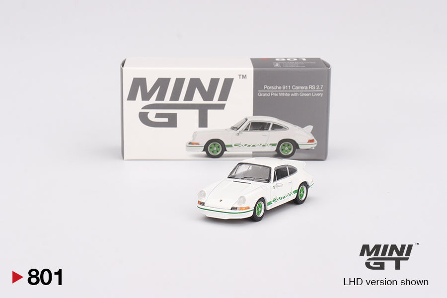 #801 - Porsche 911 Carrera RS 2.7 (Grand Prix White with Green Livery)