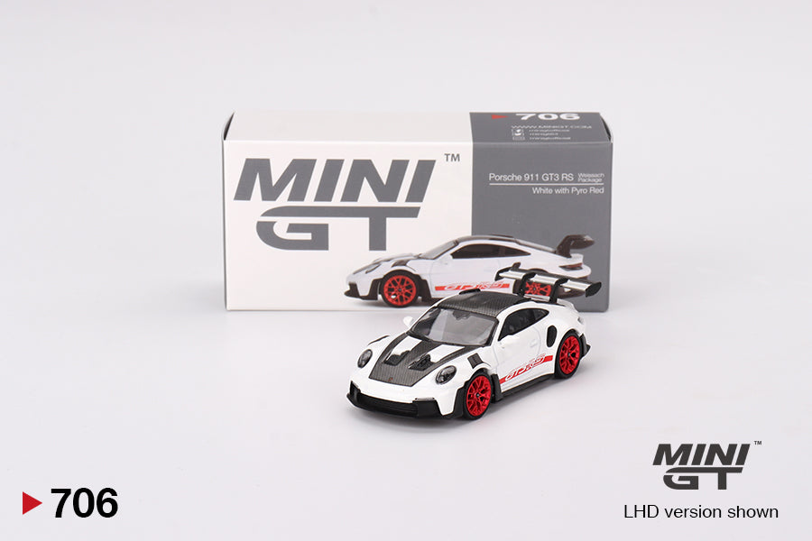 #706 - Porsche 911 (992) GT3 RS Weissach Package (White with Pyro Red)